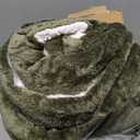 Bedsure GentleSoft Sherpa Fleece Throw Blanket for Couch, Non-Heated, Thick and Warm Throw for Women and Men, Soft Fuzzy Plush Blanket for Winter, Olive Green, 50x60 Inches