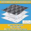 Waterproof Mattress Pad Full Size, Breathable Mattress Protector with 6-16 Deep Pocket, Gray