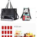 Lunch Tote Bag for Women, 15.6 In Laptop Bag with Insulated Lunch Compartment, lunch bag women, Work Bag, With Purse