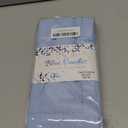 Blue Needles Set of 6 Hemstitch Linen Napkins 100% Cotton Ice Blue Cloth Dinner Napkins 18x18 inches - Spring Summer Easter - Soft, Reusable, Absorbent, Washable, Ideal for Parties & Everyday Use 