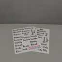 Kitchen Pantry Organization Label Decal Stickers for Jars, Containers, and Canisters Flour, Coffee, Sugar, Tea 40 Pack