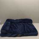 EHEYCIGA Memory Foam Dog Bed Medium Sized Dogs, Waterproof Dog Bed Orthopedic with Washable Removable Cover, Non-Slip Pet Bed Couch for Crate, 30x20x6 Inches, Navy Blue (30.0"L x 20.0"W x 6"Th)