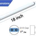 18 inch F15T8-KB Soft White Fluorescent Light Bulb Replacement for Kitchen & Bath,15Watt 3000K F15T8/WW Warm White T8 Linear Lamp, 830 Soft Warm for Under Counter Light Fixture