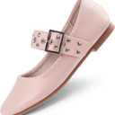 Toddler Girl Dress Shoes Bow Black Dress School Shoes Princess Mary Jane for Toddler/Little Girl (Pink)