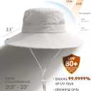 FURTALK Womens Sun Hat with Ponytail Hole Beach Hiking Summer Wide Brim UPF 80+ Outdoor Protection Foldable Bucket Hat (Gray)