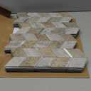 MOFIT Peel and Stick Backsplash for Kitchen,3D Wall Panel Peel and Stick Tile Self Adhesive Backsplash for Bathroom Tile Stickers Diamond (10Sheets,Castle Brown)