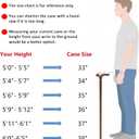 Wooden Walking Cane, Beech Wood Handmade Ergonomic Cane with Non-Slip Rubber Tip for Men & Women, Supports up to 350 lbs, 36"