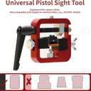 2026 Upgraded Pistol Sight Pusher Tool, Sight Pusher for Glock Square Slides, Heavy Duty Pistol Rear Sight Pusher, Adjustment Pusher for Glock Pistol Sight
