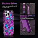 Casetego for iPhone 14 Pro Max Case,Compatible with MagSafe,[Military Grade Drop Test] Full Body Protection Slim Shockproof Rugged Marble Women Girls Case for iPhone 14 Pro Max 6.7 inch,All Purple