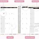 4 x 2026 Planner, Weekly and Monthly Calendar Academic Planners, Jan 2026 - Dec 2026, Planning Agenda Notebook for Office School Supplies, Butterfly Flowers