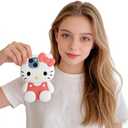 Anime Cat Soft Silicone Case for iPhone 13/14/15,Fashion Kawaii Soft Silicone Animal tective Gel Shockof Gel Back Cover
