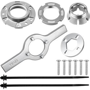 New Upgraded W10324651 Washer Hub Kit with TB123A Spanner Wrench for Whirlpool Kenmore Maytag Washer Machine W10528947 W10396887 W10291415 PS2581262, Metal Mounting Hub