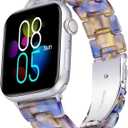 BINLUN Compatible with Apple Watch Bands 42mm 44mm 45mm 46mm 49mm for Women Men Lightweight Resin Watch Straps Compatible with iWatch Series 3 2 1