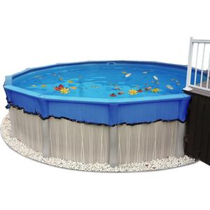 21-Feet Round Leaf Net Cover for Above Ground Pools, Fits 18 Round Pool, Works Well with Solar Covers, Keeps Leaves Out of Your Pool- 21ft Blue