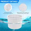 SPX1082CA 7" Pool Skimmer Basket Replacement, for Hayward Swimming Pool Skimmer SPX1082CA & Aladdin B-152 Skimmer SP1082 SP1083 SP1084 1085 1086 SP1075 Series Skimmers Basket