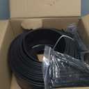 4 in x 33 Ft Garden Landscape Edging, No Dig Garden Edging Border Kit with 61 Pcs Spikes for Flower Bed Lawn Yard Grass Black
