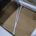 BEAUTYPEAK 14" x 48" Adjustable Height Over The Door Mirror, Rectangular Full Length Hanging Door Mirror with Shatterproof Tempered Glass Aluminum Alloy Frame for Dormitory, Gold