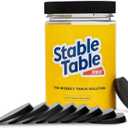 Stable Table - Black Restaurant Table Leg 30 Shim Wedges Premium Furniture Levelers Restaurant TableShims, Home Improvement DIY Levelers - Rubber Type Texture, Firm, Non-Slip, Doors, and More