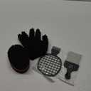 Hair Sponge Set, Magic Curl Glove, Afro Brush, Metal Pick Comb, and Twist Comb for Hairstyling (Black-6Pcs)