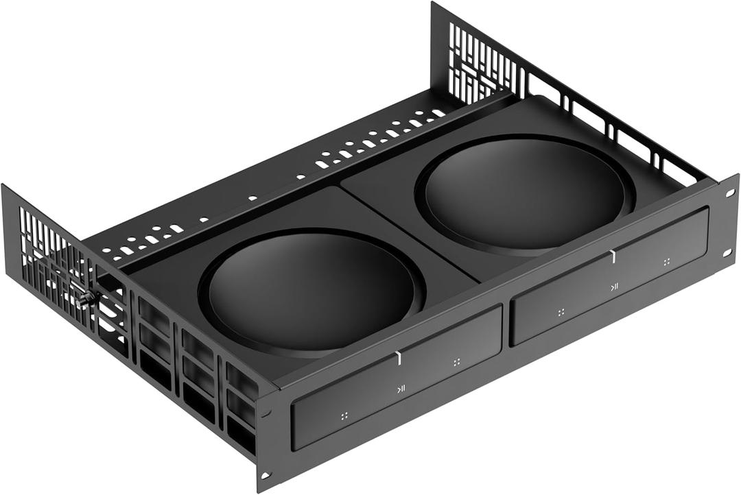 ynVISION.DESIGN Custom Rack Shelf Compatible with SONOS AMP | Rack Mountable (Pack of 1)