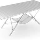 ONEFOREST One-Step Fold Up Camping Table, Portable Folding Camp Table, Lightweight Carry Table for Outdoor Hiking, Picnics, BBQ Cooking