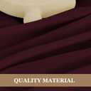 Fitable 6 Pack Burgundy Round Table Clothes - 90 Inches in Diameter - Stain Resistant and Washable Tablecloths, Polyester Fabric Table Covers for Wedding, Party, Banquet, Gathering