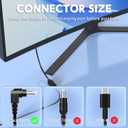 19V Power Supply Compatible with Asus Monitor 27 24 23 22 inch VX238H, VX238H-W, VX228, VX228H, VX248, VX248H, MX279H, VX239H, VX279H, VX229H, MX239H, LS248H, VG278Q Gaming Monitor Power Cord