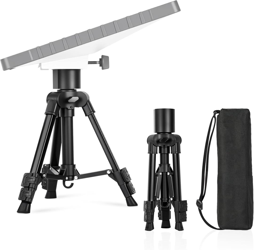 Datop for Starlink Mini Tripod Mount with Pipe Adapter Adjustable Height and Angle for Starlink Mini Tripod kit for Outdoor Camping, Traveling, RV | for starlink mini Accessories