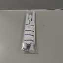 White Tension Curtain Rod for Windows 28 to 48 inch, Adjustable Expandable Pressure Spring Curtain Rod No Drilling, 7/8" Curtain Rod for Bedroom Doorway Closet Door