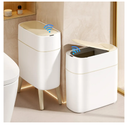 LALASTAR Small Bathroom Trash Can Automatic Touchless, Bathroom Garbage Can with a Lid, Motion Sensor trashcan for Bedroom, Kitchen, Office, 2.5 Gallon, White