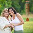 Wind Chimes for Mom Birthday Gifts from Daughter, Son for Mom Outdoor Gifts Garden/Patio Decor - Christmas Mother Daughter Gift, 28 Inches Mother Wind Chimes for Outside, Yard