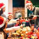 48 Pcs 9oz Christmas Paper Cups, Disposable Cups with 6 Designs Including Santa Claus, Christmas Trees, etc. Perfect for Xmas Party Drinks, Coffee, and Wine, for Christmas Night Decorations