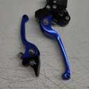 JFG RACING Motorcycle Brake Clutch Lever 7/8'' 22mm Folding Levers Aluminum Alloy Universal for CRF50 KLX SSR TTR 110 125 150 200 250cc Dirt Pit Bike ATV Mini Bike Blue