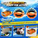 IWIQI Heavy-Duty Towable Tube for Boating, Super Round Design Boat Tubes