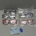 CCVOO 6 Pack Blue Light Blocking Reading Glasses, Anti Headache/Glare/Eye Strain Readers Computer Eyeglasses Women/Men (6 Pack Mix,1.25)