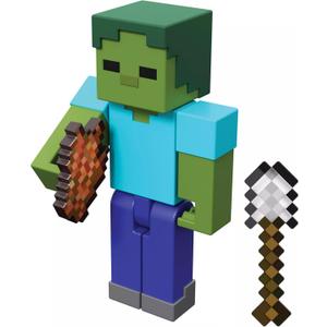 Minecraft Vanilla Zombie Action Figure for Kids Ages 6 and Up