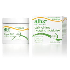 Alba Botanica Daily Oil Free Hydrating Moisturizer, with Hyaluronic Acid and Vitamin E, 3 Oz 