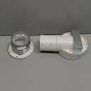 90Magnetic Dryer Vent Coupling-Quick Connection and Disconnection Strong Magnet Self-Alignment Design Quick-Installation Dryer Magnetic Vent Connector Dryer Vent Connector Kit (White)