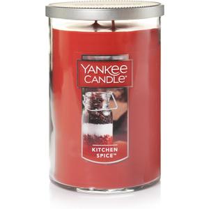 Yankee Candle Kitchen Spice Scented, Classic 22oz Large Tumbler 2-Wick Candle, Over 75 Hours of Burn Time, Ideal as a Gift or Decorative Centerpiece