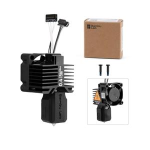 Bamboo Lab P1P, P1S Hotend Complete Kit for P1 Series 3D Printer, Full Assembly Hardened Steel Hot End with Fan, Thermistor, Ceramic Heater, 0.4mm Nozzle, and Extruder Heating Block Replacement