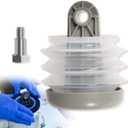 385230980 Pump Bellow Kit Toilet Pump Bellows S/T Pump Kit Fit for Dometic/Sealand VG & VHT Series, Vacuflush S Series, J Series Vacuum Pump & T Series Discharge Pump, Including Bushing and Bolt