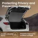 Trunk Cargo Cover for Mazda CX5 2026 2025 2017-2024, with Carbon Fiber Texture Ends, Anti-Peeping Retractable Security Shade for Privacy, CX-5 Accessories