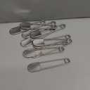 Juexica 10 Pcs 5 Inch Jumbo Stainless Steel Safety Pins Large Heavy Duty Huge Strong Laundry Pins for Upholstery Sewing Quilting Key Rings Craft Outdoor (Silver)
