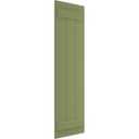 Ekena Millwork 16 1/8"W x 49"H True Fit PVC Three Board Joined Board-n-Batten Shutters, White (Per Pair - Hardware Not Included)