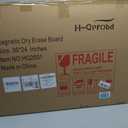 H-Qprobd 3' x 2' Magnetic Whiteboard Large Dry Erase White Board 36"x24" Aluminum Presentation Whiteboard with Long Pen Tray, 6 Markers, 2 Erasers &12 Magnets