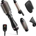 Hair Dryer Brush Set, 5-in-1 Blow Dryer Brush Set, Multi Hot Air Hair Styler for Salon Blowouts, Smooth Curls, Volumizing and Straightening, Sleek and Less Frizz, Rose Gold