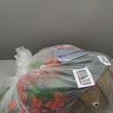 Artificial Hanging Flowers with Basket, Faux Silk Petunias Flower Arrangement, Coconut Lining with Morning Glories Fake Plants Patio Garden Porch Deck Spring Summer Decor(Orange Brown)