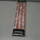 Burymento Christmas Wrapping Paper, Reversible Pink Christmas Tree, HO Santa Laughter, Snowflake, Reindeer, Design Gift Wrapping Paper Suitable for Holiday, Mini Roll (17 Inch X 120 Inch)