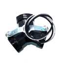 Medium Base 3 Light Cluster Socket,JNXQWE Phenolic Multi-Cluster Incandescent Lampholder,Keyless with Male top & Bottom Bracket 10cm Wire (3-Light,Pack of 1)