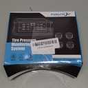 RV Tire Pressure Monitoring System, 1 Solar Type-C Charge Monitor & 4 Pure Copper Sensors, Caravan/pickup/truck TPMS, LCD Monitor with Two-color indicator lights & Alarm, 10-90 PSI,2025 Updated